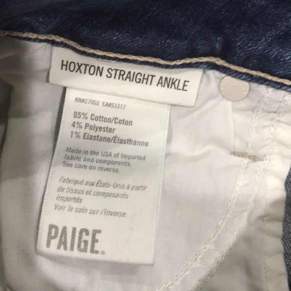 Paige Hoxton Straight Ankle Jeans - Picture 6 of 8